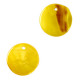 Shell charm round 8mm Spectra yellow